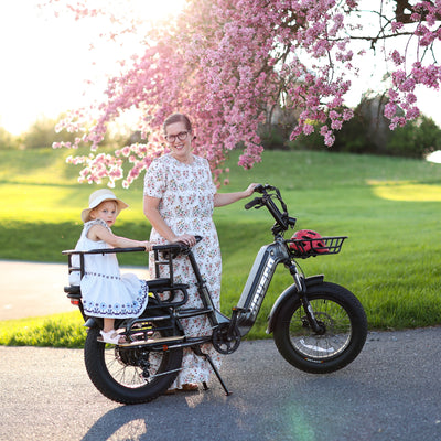 HOVSCO™ HovCart 20“ Step-Thru Electric Fat Tire Cargo Bike - HOVSCO 